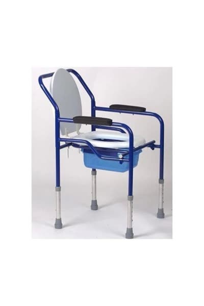 Katlanır Klozet Yükseltici - Komot - Hasta Tuvalet Sandalyesi (Model 9398)