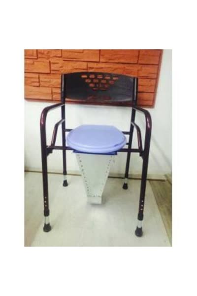 Hasta WC Sandalye Klozet Direk WC Tuvalete Seyyar Sandalye Kolay Katlanır 120 kg Taşıma Kapasiteli