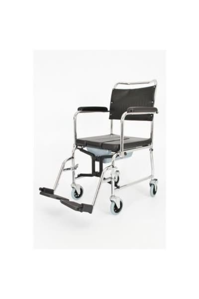 Comfort Plus Tuvaletli Özellikli Yan Kolları Çıkar Ayak Çıkar Katlanır Sandalye (Model 90552)